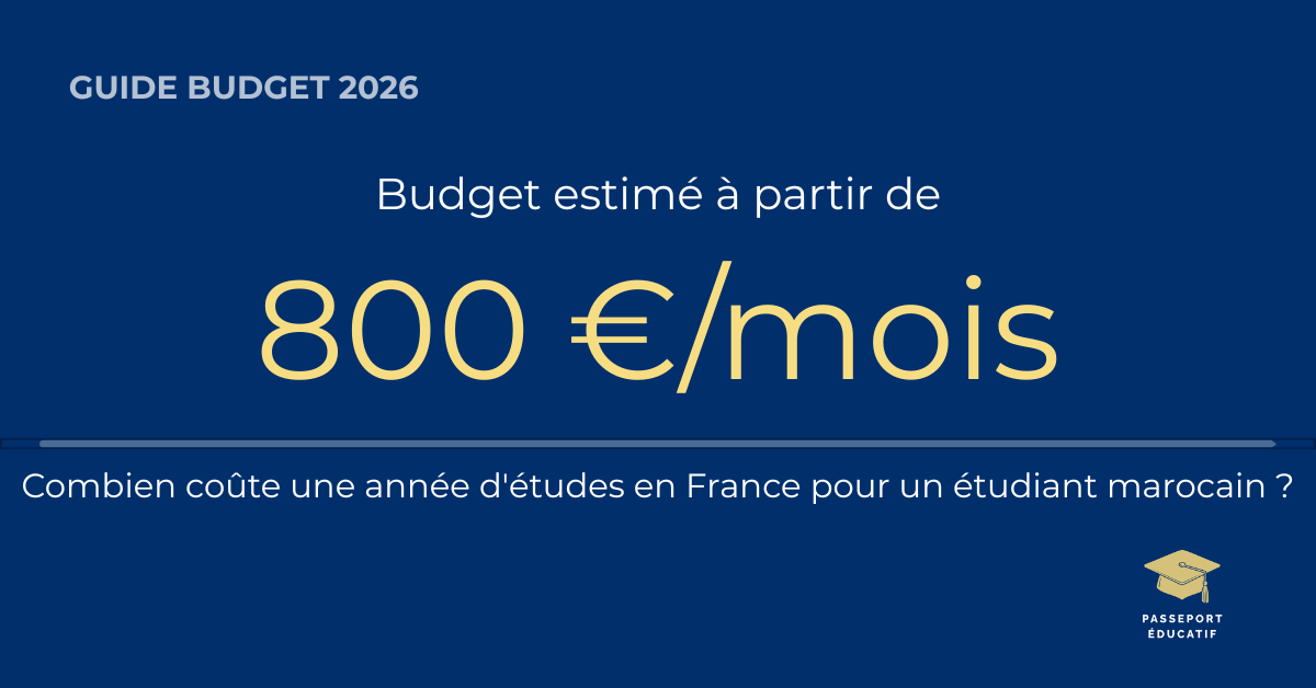 Combien coûte réellement une année d'études en France pour un étudiant marocain ?